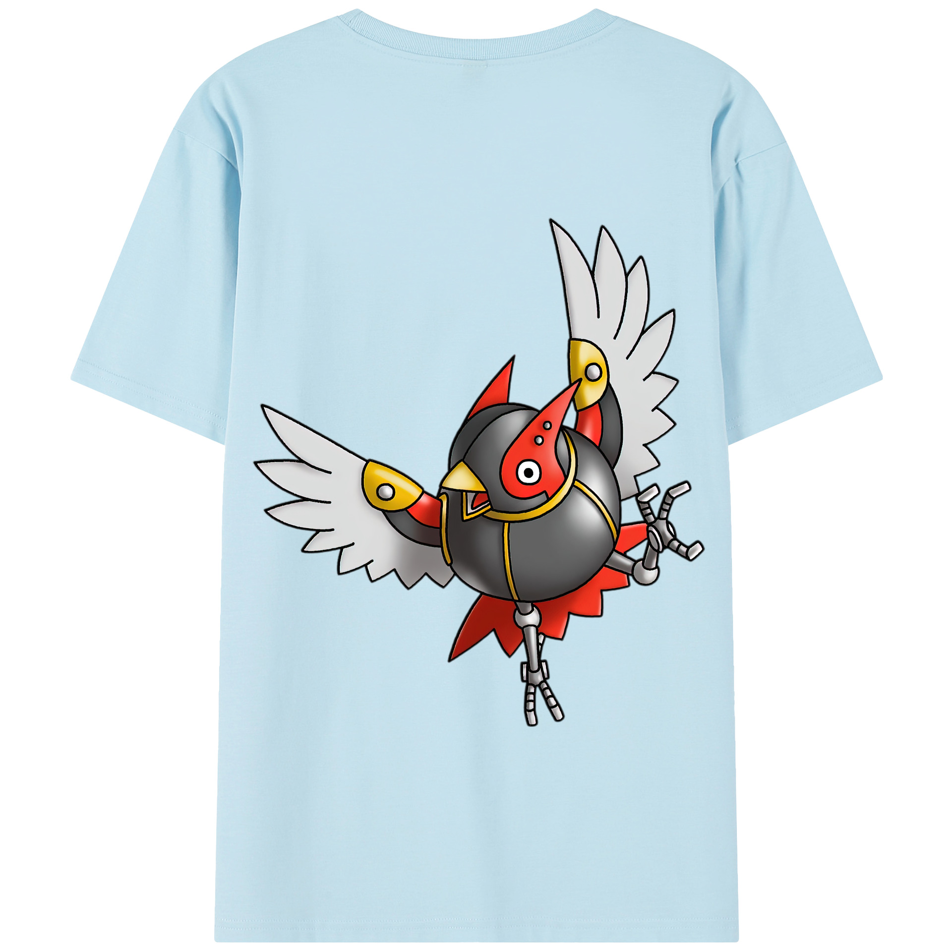 （画像用） ドラゴンクエスト Doragon Kuesuto Dragon Quest 綿100％半袖Tシャツ（背面プリント）